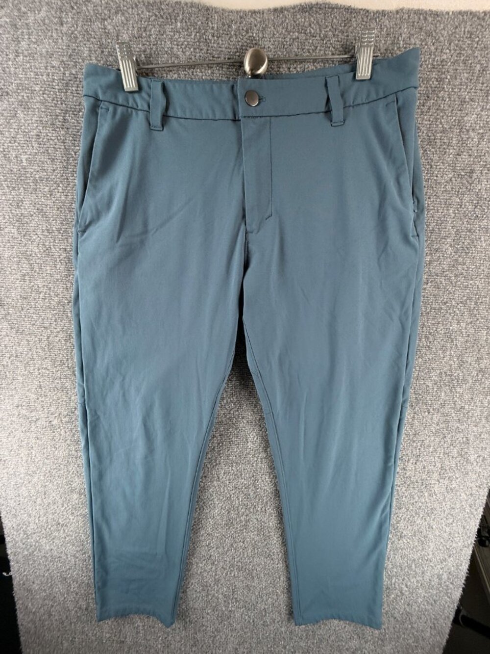 Lululemon Blue Stretch Pants Men 31 Performance Belt Loops Pockets ACTL 31X27